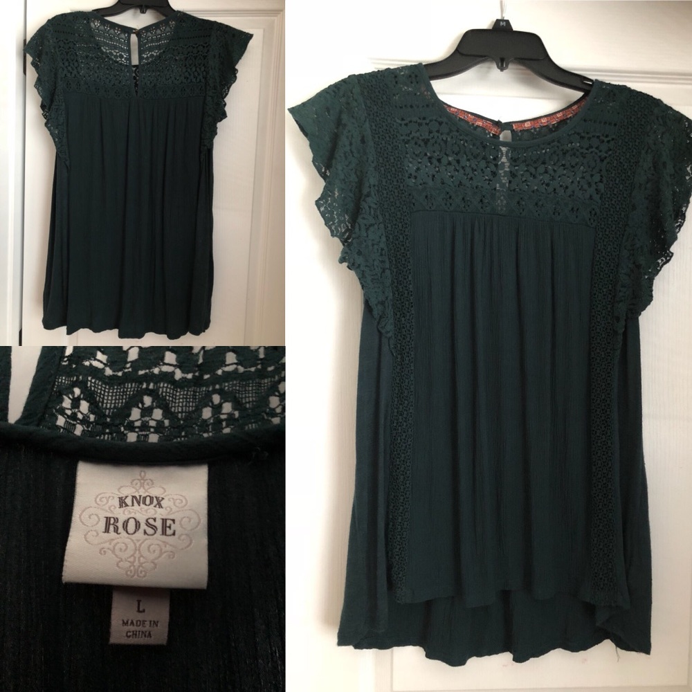 Lacy/Crochet Detail Shirt